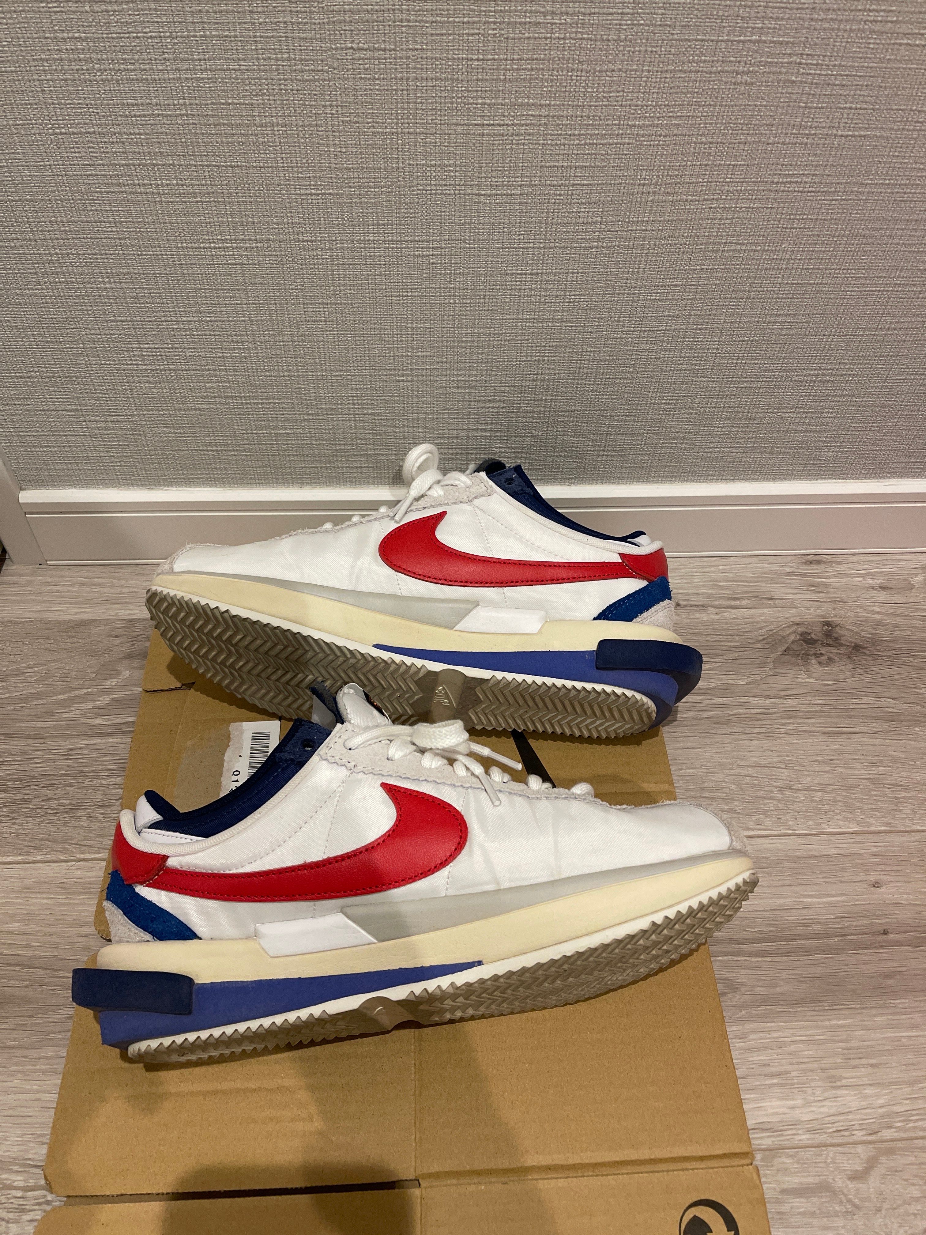 sacai × Nike Zoom Cortez "White and University Red"