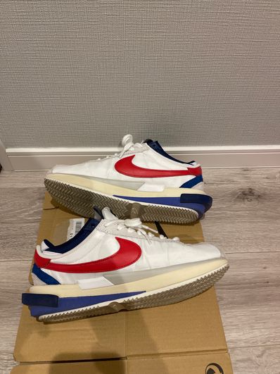 sacai × Nike Zoom Cortez "White and University Red"