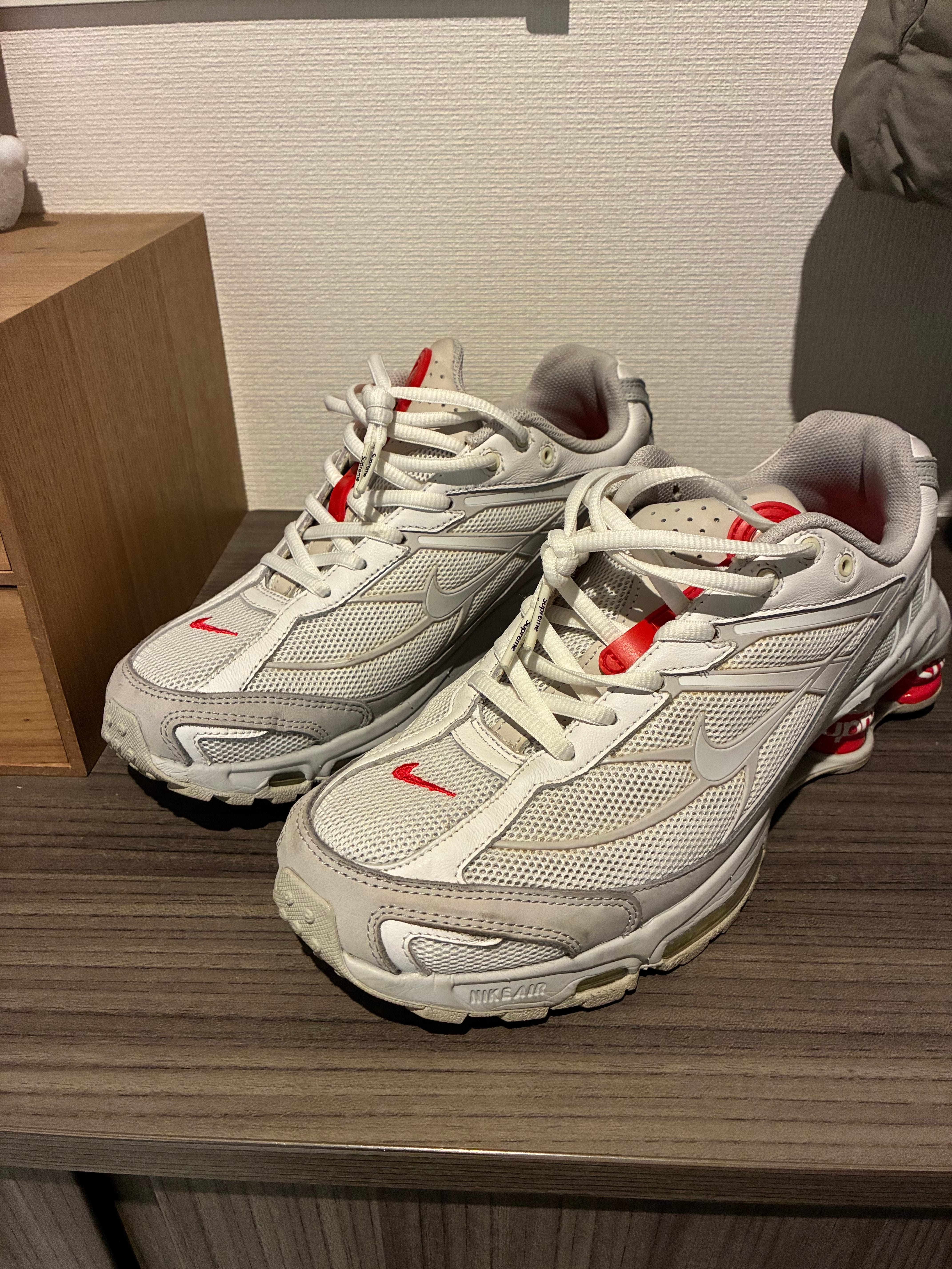 Supreme × Nike Shox Ride 2 "White/Grey Fog/Flat Platinum"