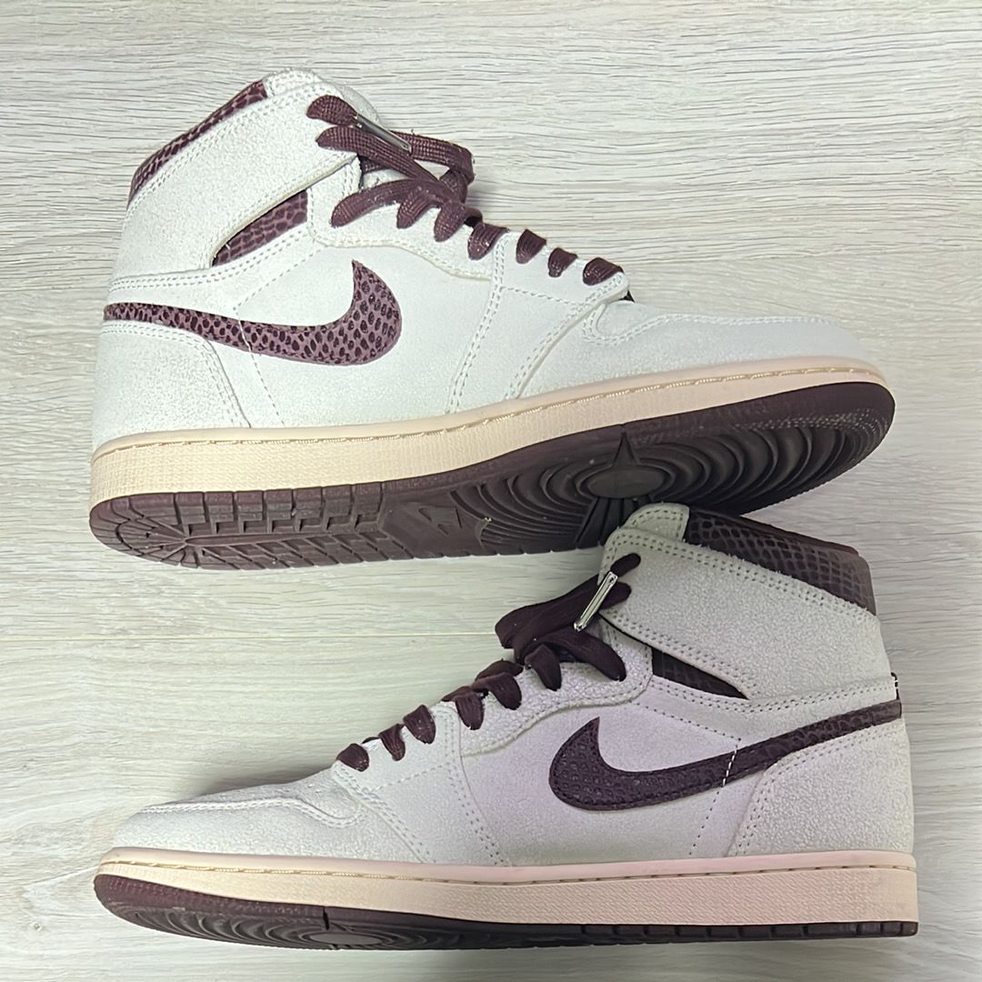 A Ma Maniere × Nike Air Jordan 1 Retro High OG "Sail and Burgundy"