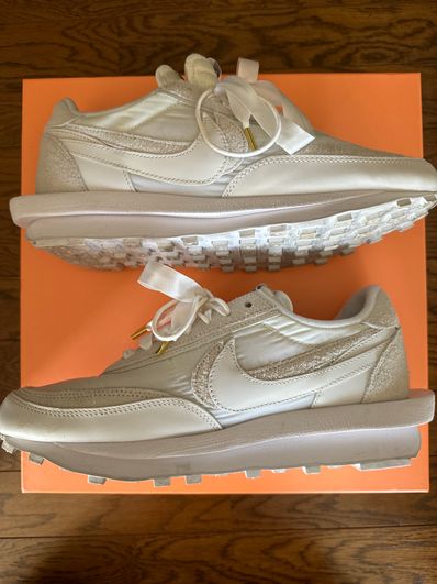 sacai × Nike LDV Waffle "Triple White"