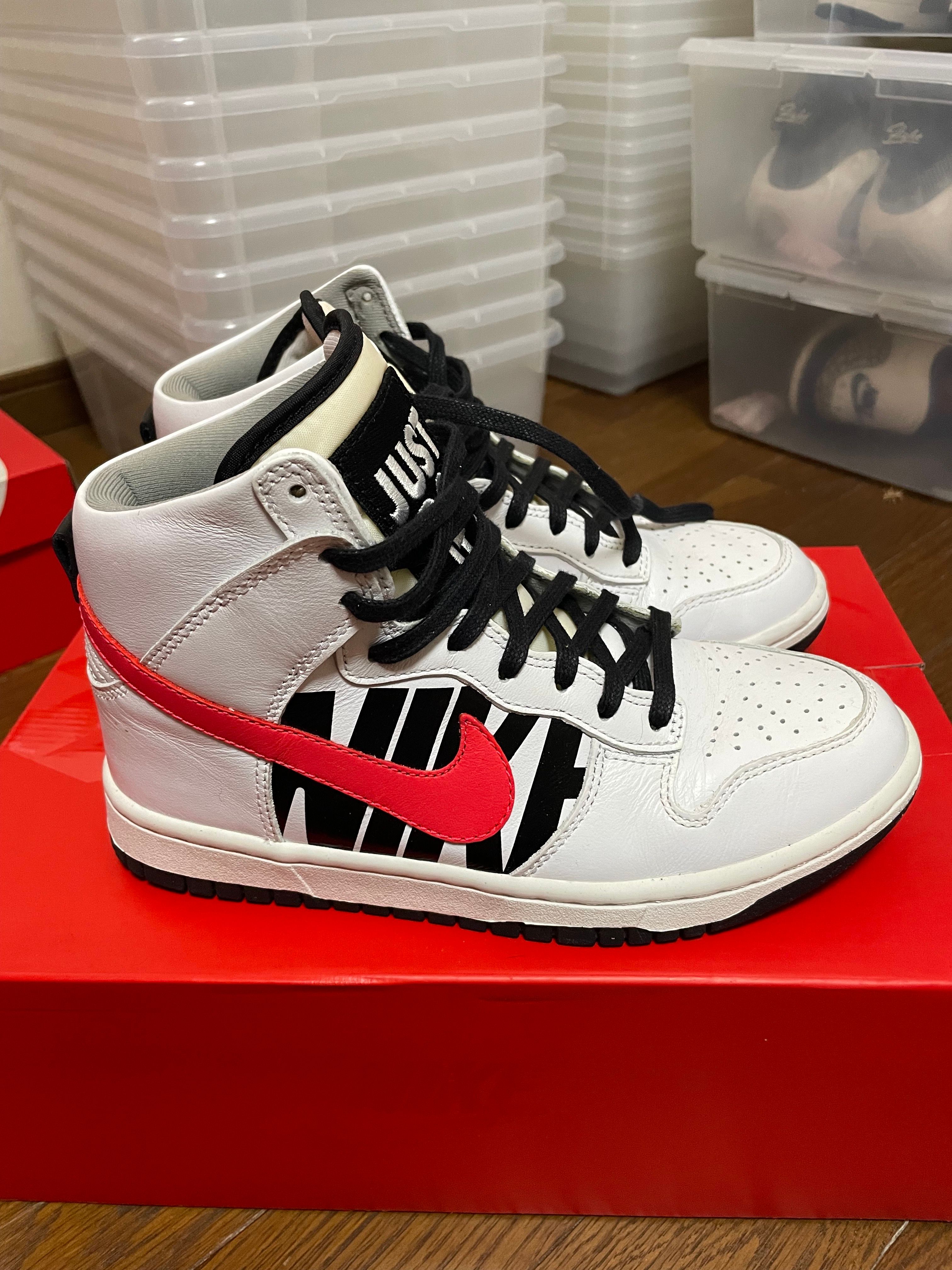 UNDEFEATED × Nike Dunk Lux High "White Infrared"