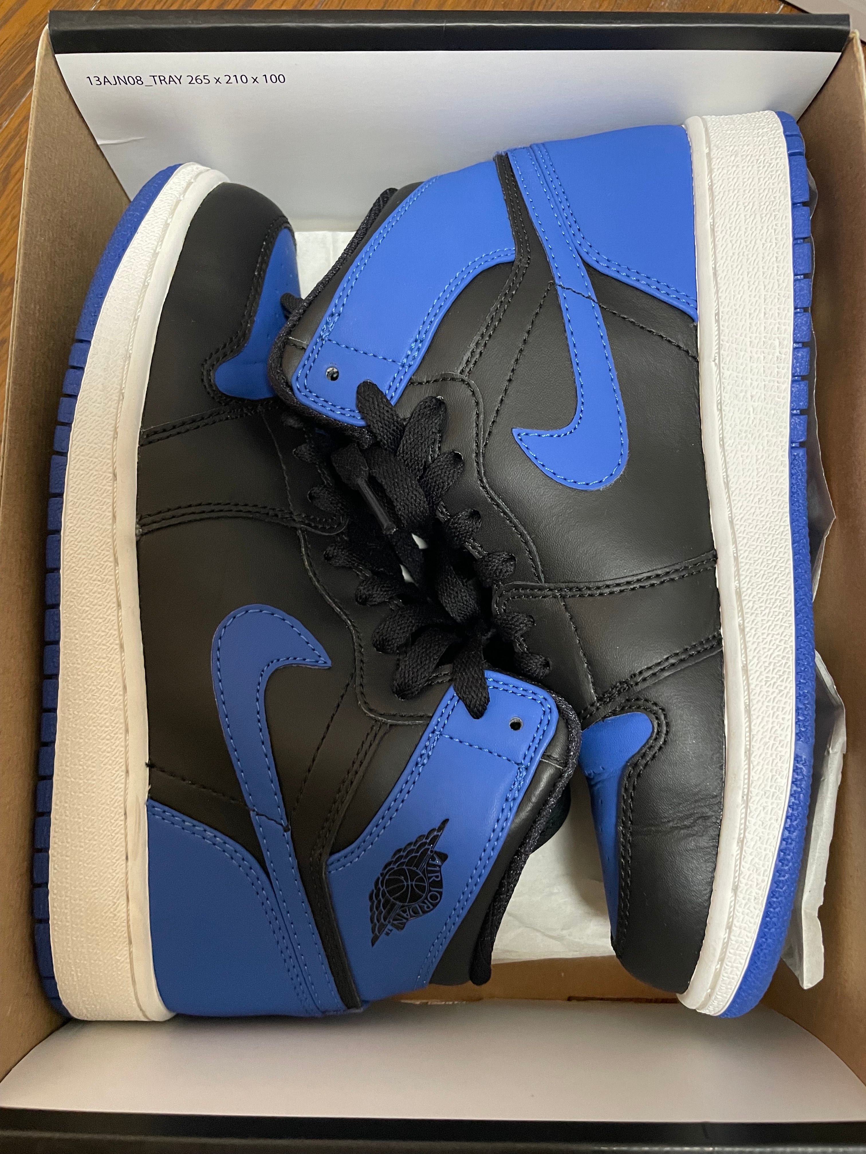 Nike GS Air Jordan 1 Retro High OG "Black/Varsity Royal"(2013)
