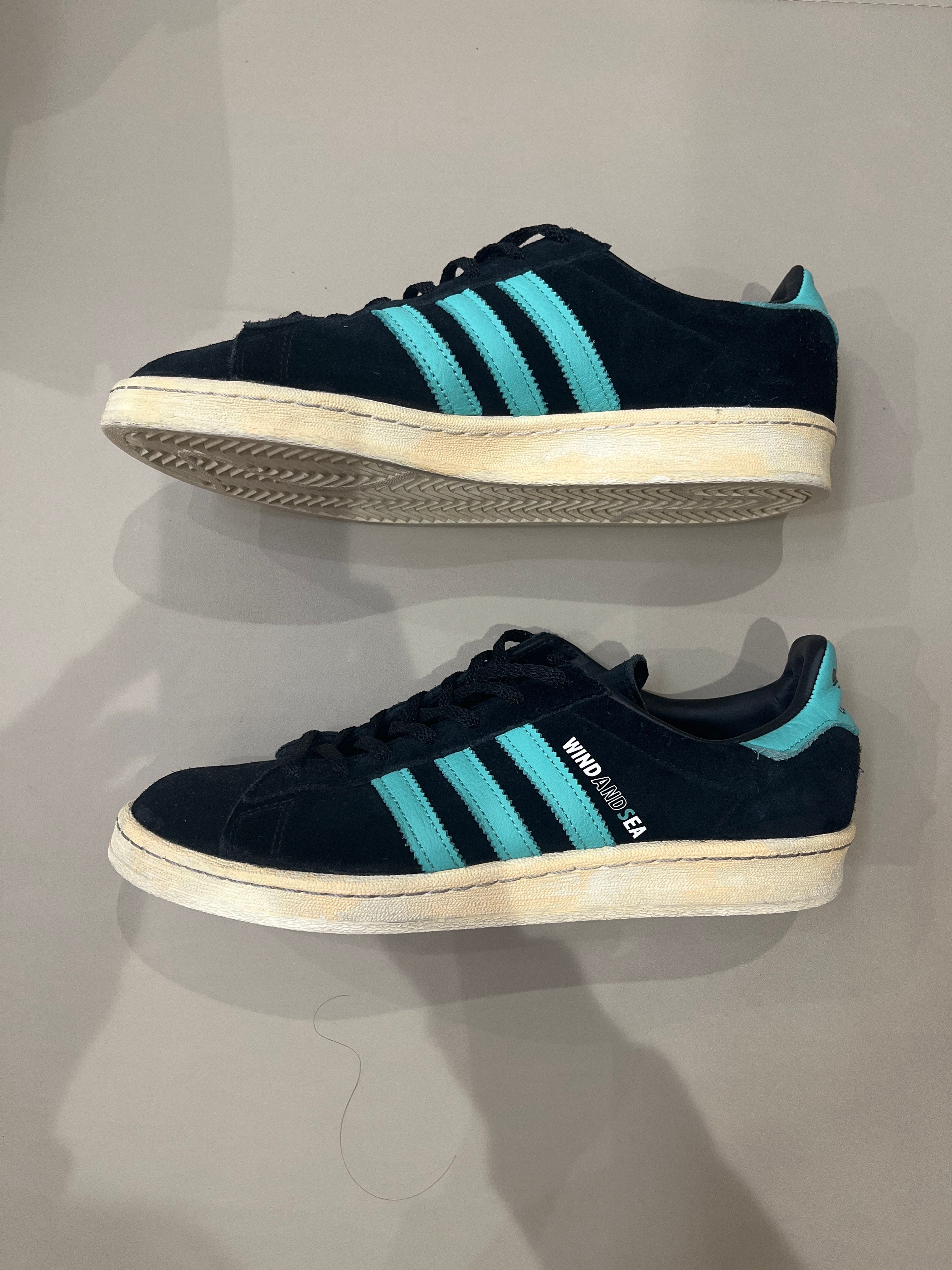 WIND AND SEA × atmos × adidas Campus 80 "Black"