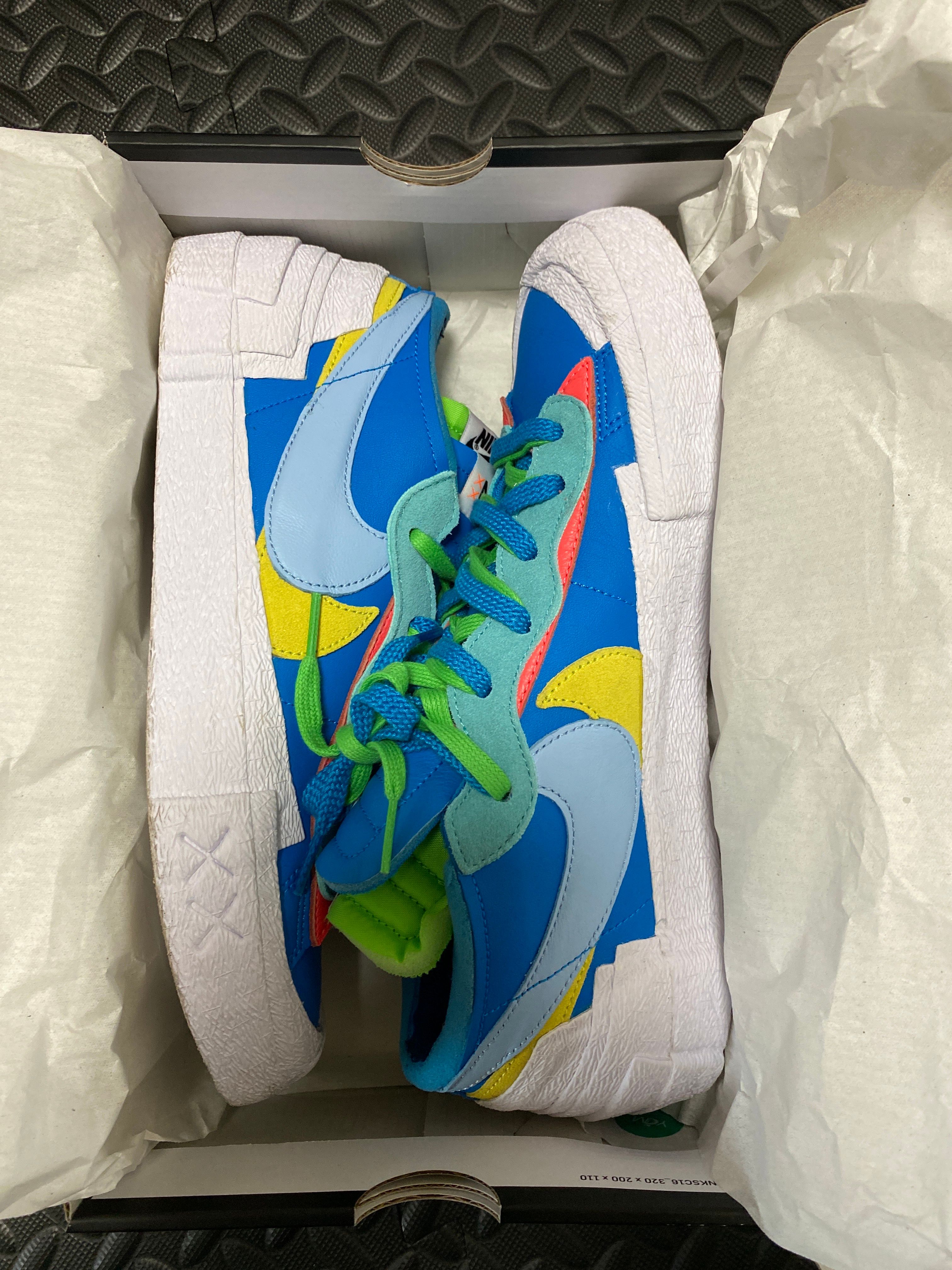 KAWS × sacai × Nike Blazer Low "Neptune Blue"