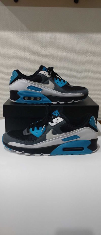 NIKE AIR MAX 90 "BLACK/BLUE/WHITE"