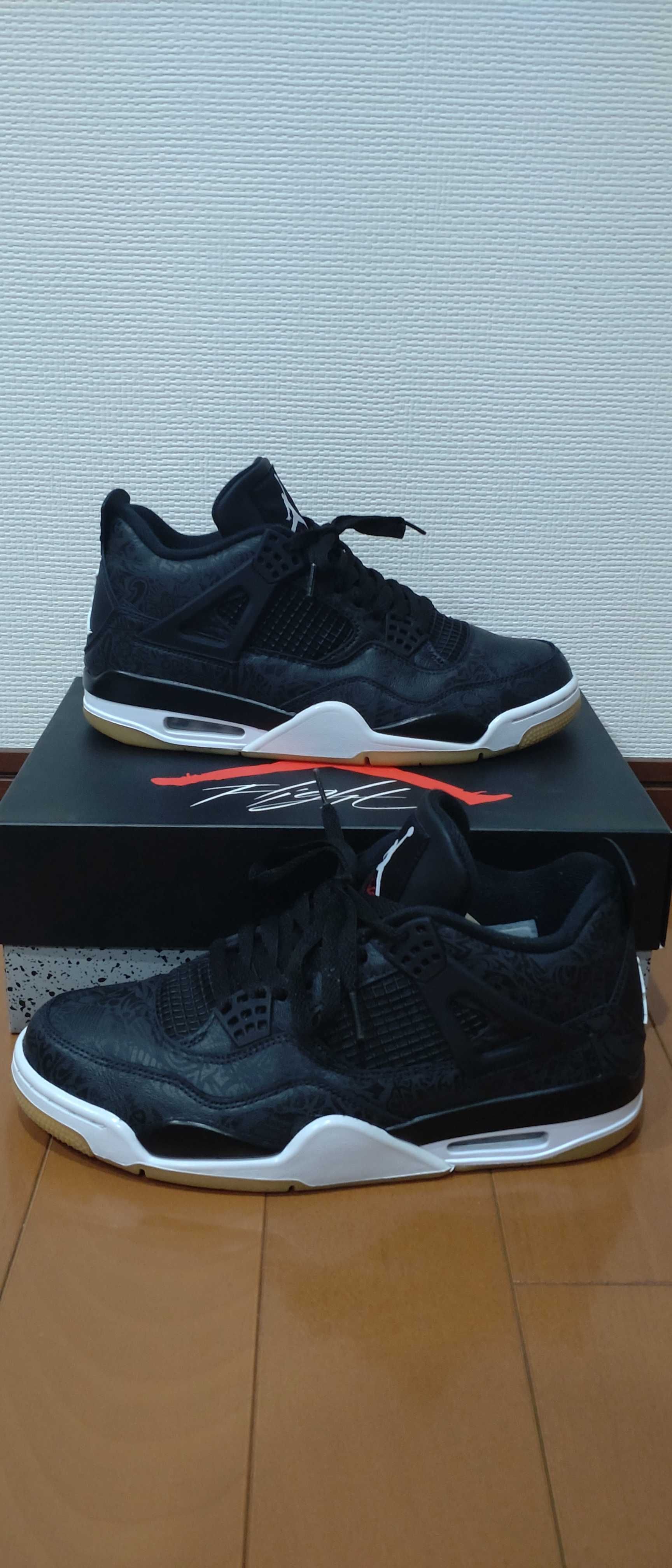 Nike Air Jordan 4 Retro "Laser Black/Gum"