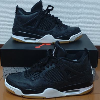 Nike Air Jordan 4 Retro "Laser Black/Gum"