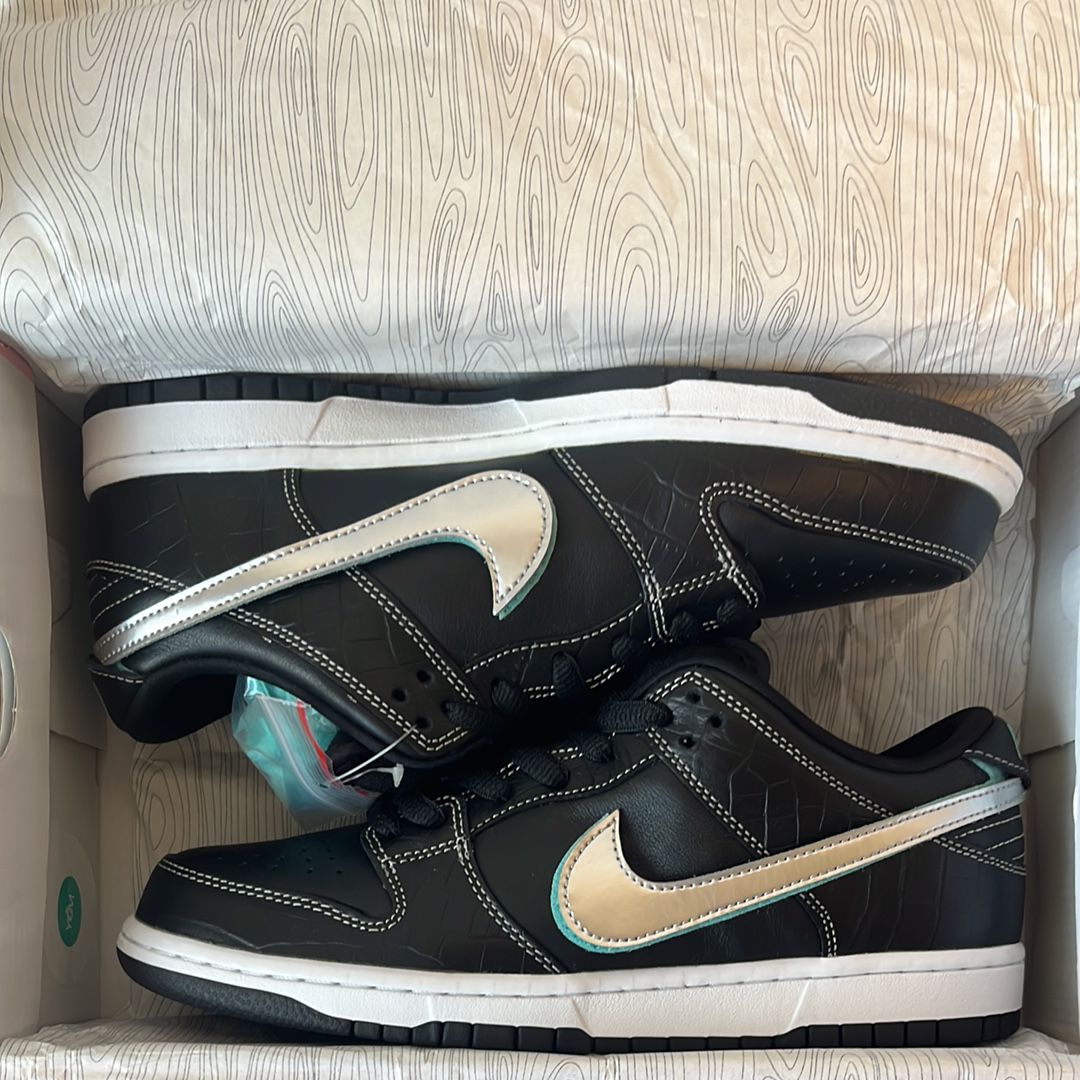 Diamond Supply Co. × Nike SB Dunk Low Pro "Black"