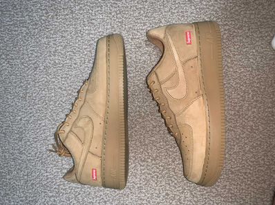 Supreme × Nike Air Force 1 Low "Flax/Wheat"