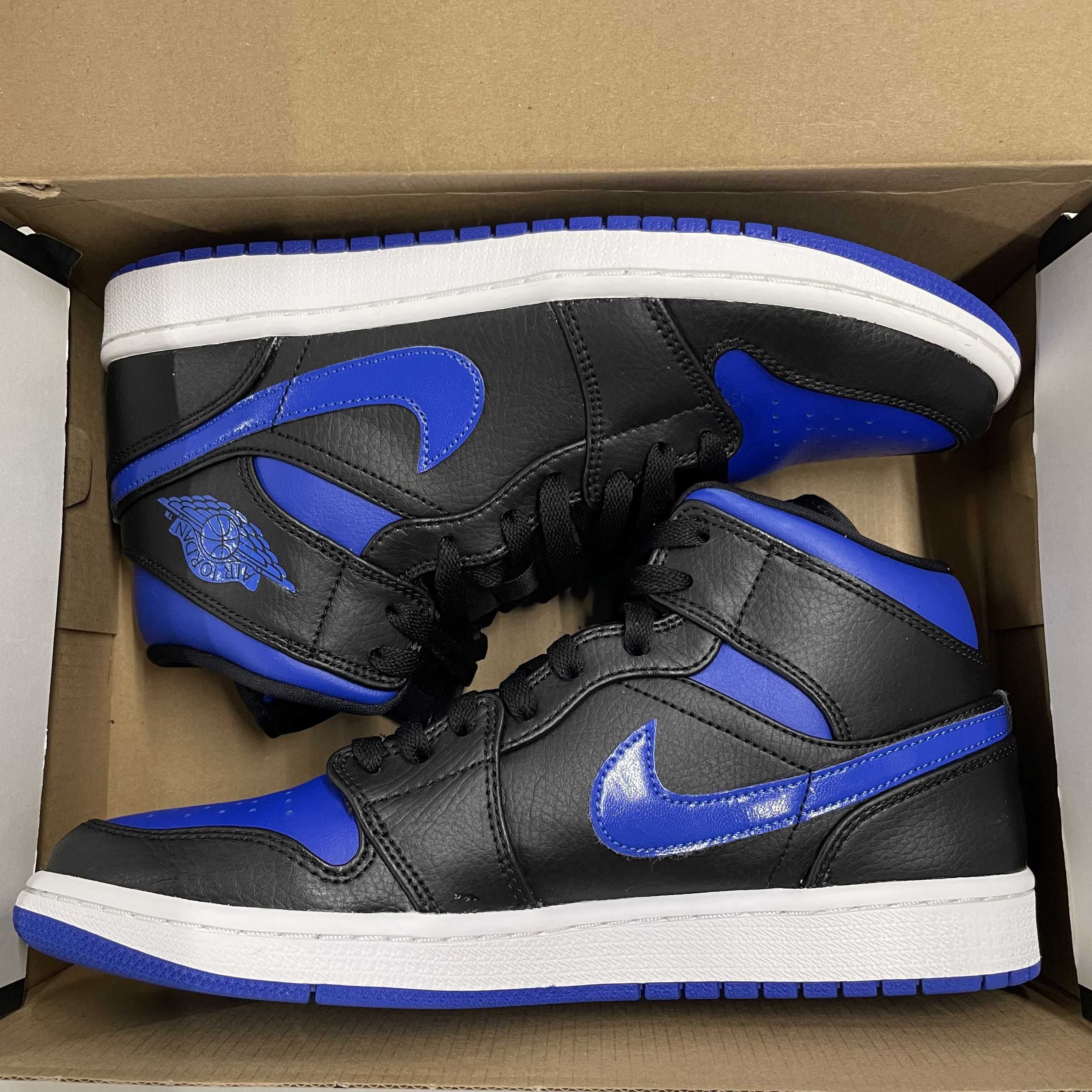 NIKE AIR JORDAN 1 MID "BLACK/BLUE"
