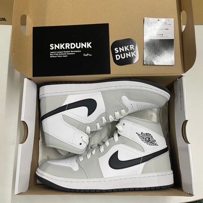 Nike Women's Air Jordan 1 Mid "Grey Fog/White/Black"