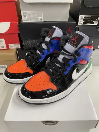 NIKE Women's AIR JORDAN 1 MID "PATENT BLEND"