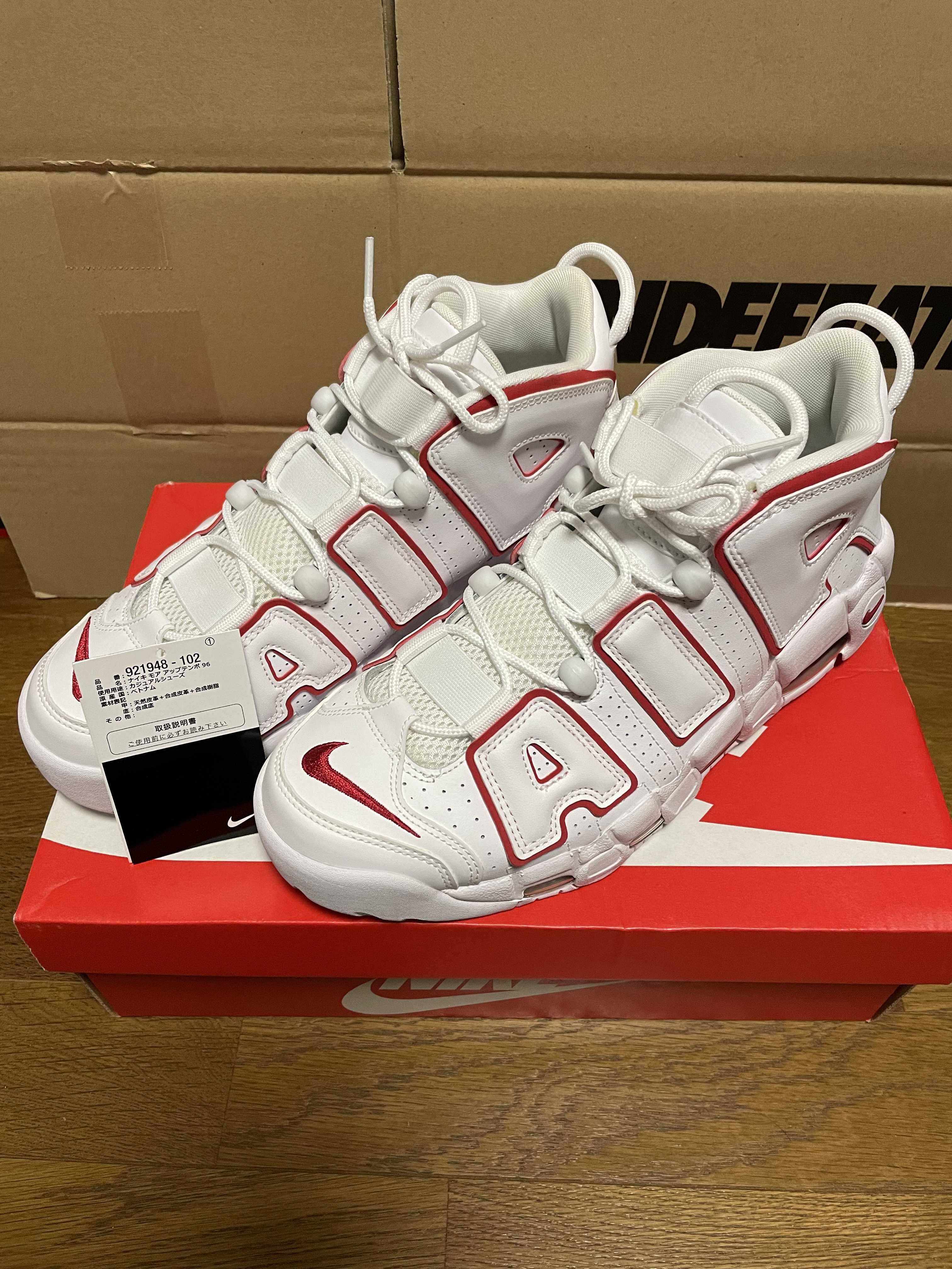 NIKE AIR MORE UPTEMPO "WHITE/VARSITY RED" (2021)