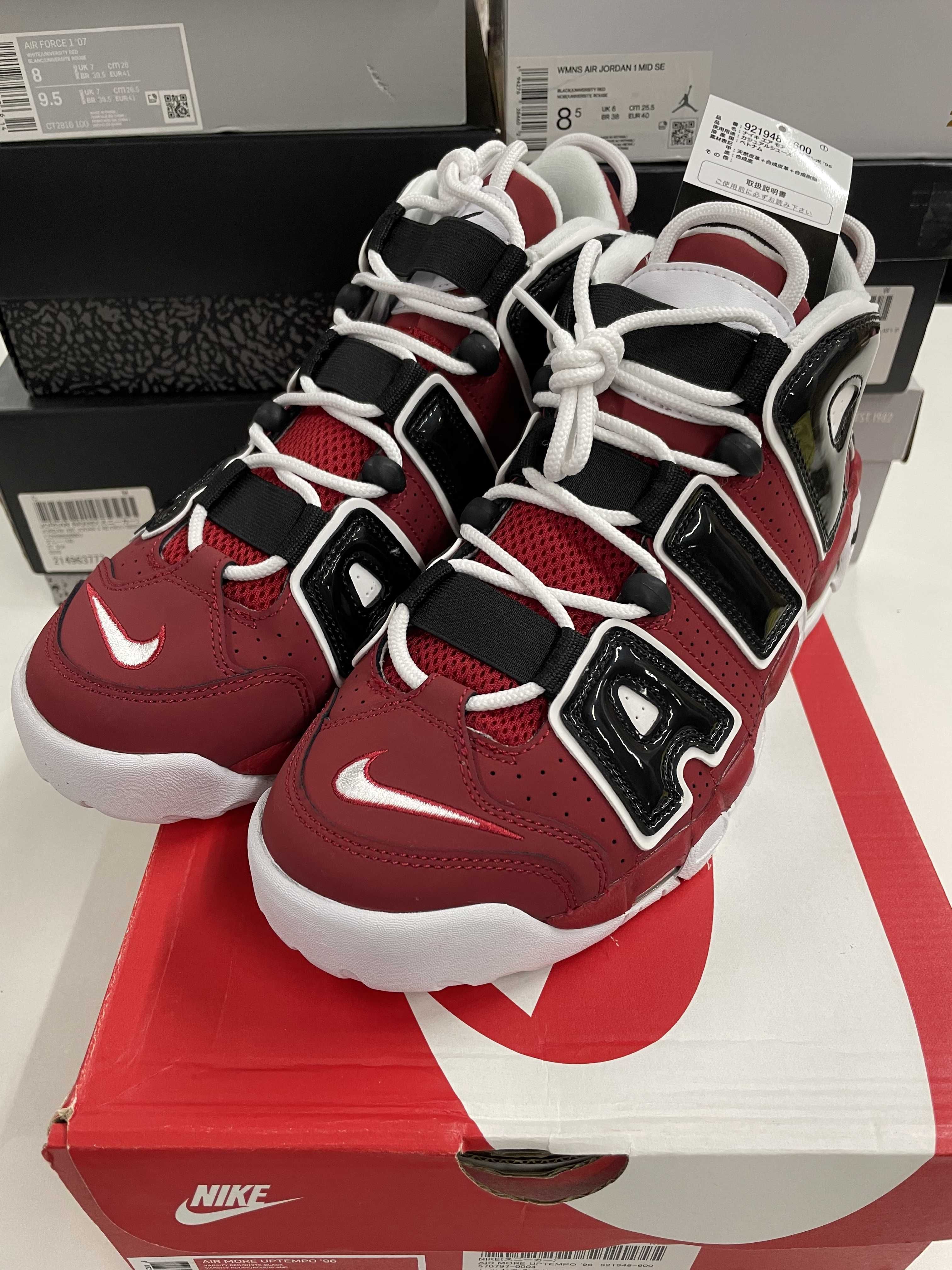 Nike Air More Uptempo ’96 "Black and Varsity Red" (2021) 