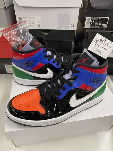 NIKE Women's AIR JORDAN 1 MID "PATENT BLEND"