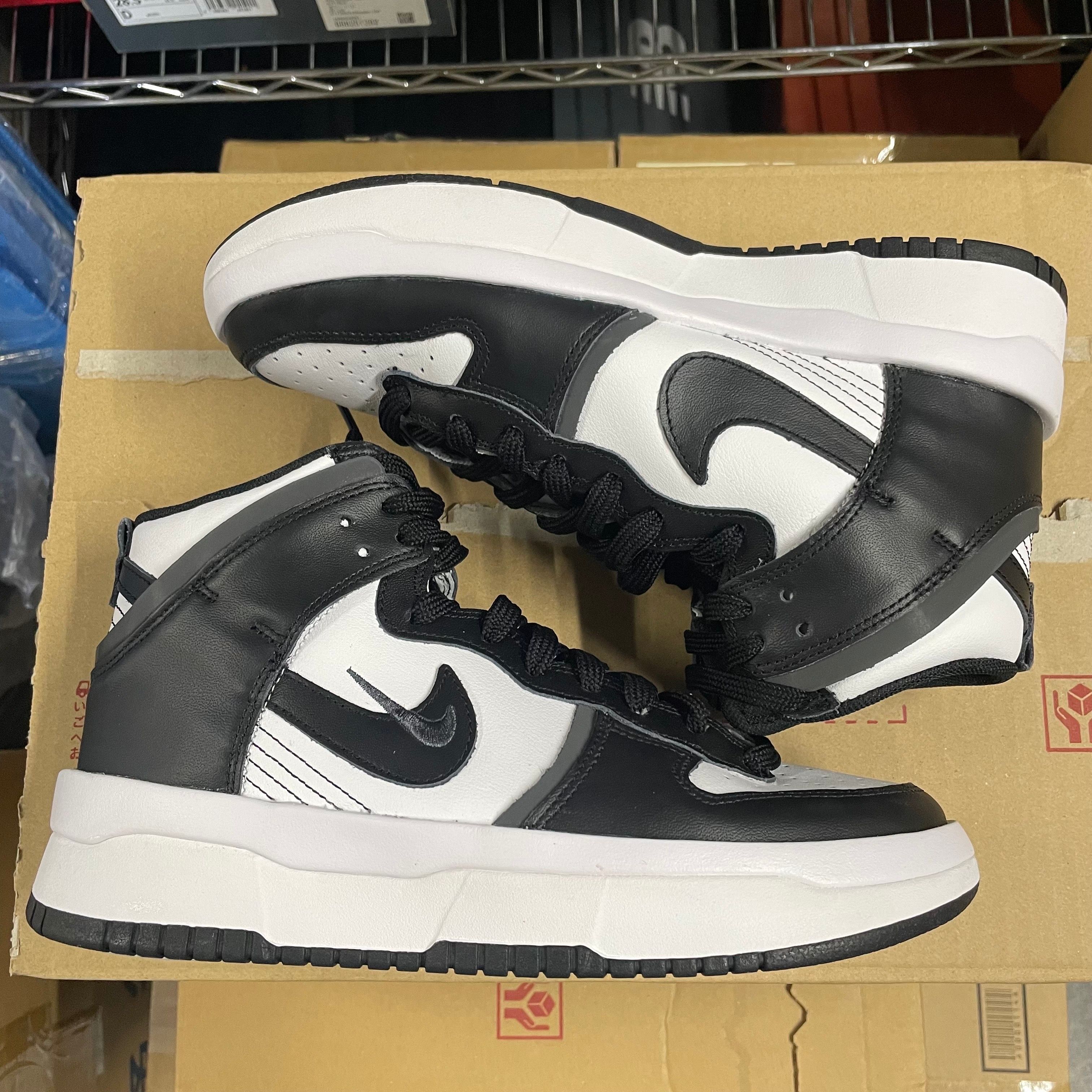 NIKE Women's DUNK HIGH UP "WHITE/BLACK"