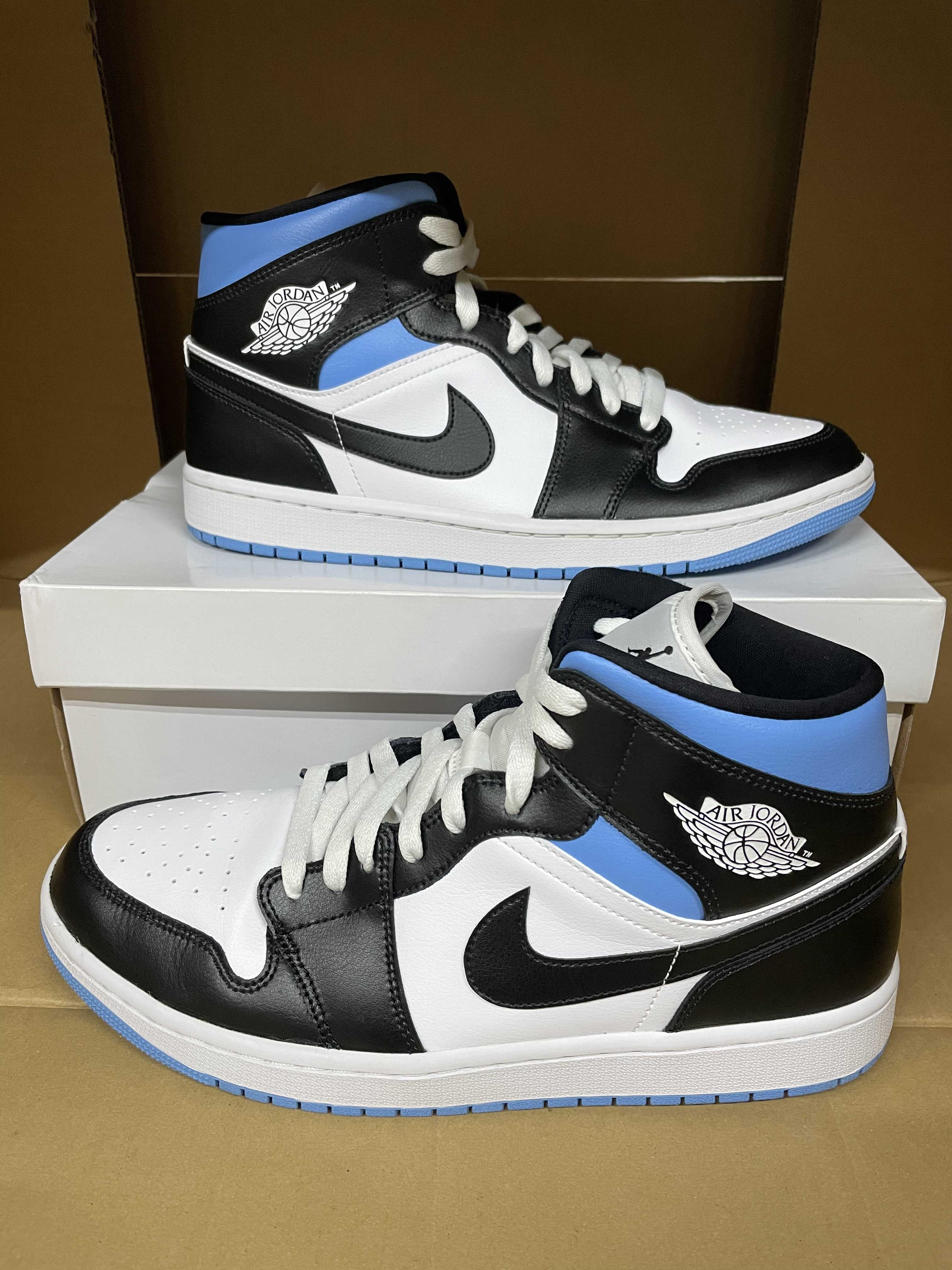 Nike Women's Air Jordan 1 Mid "Black/University Blue"