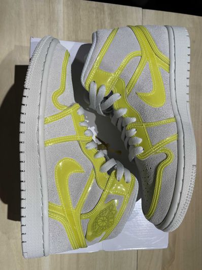 NIKE Women's AIR JORDAN 1 MID LX "OPTI YELLOW"