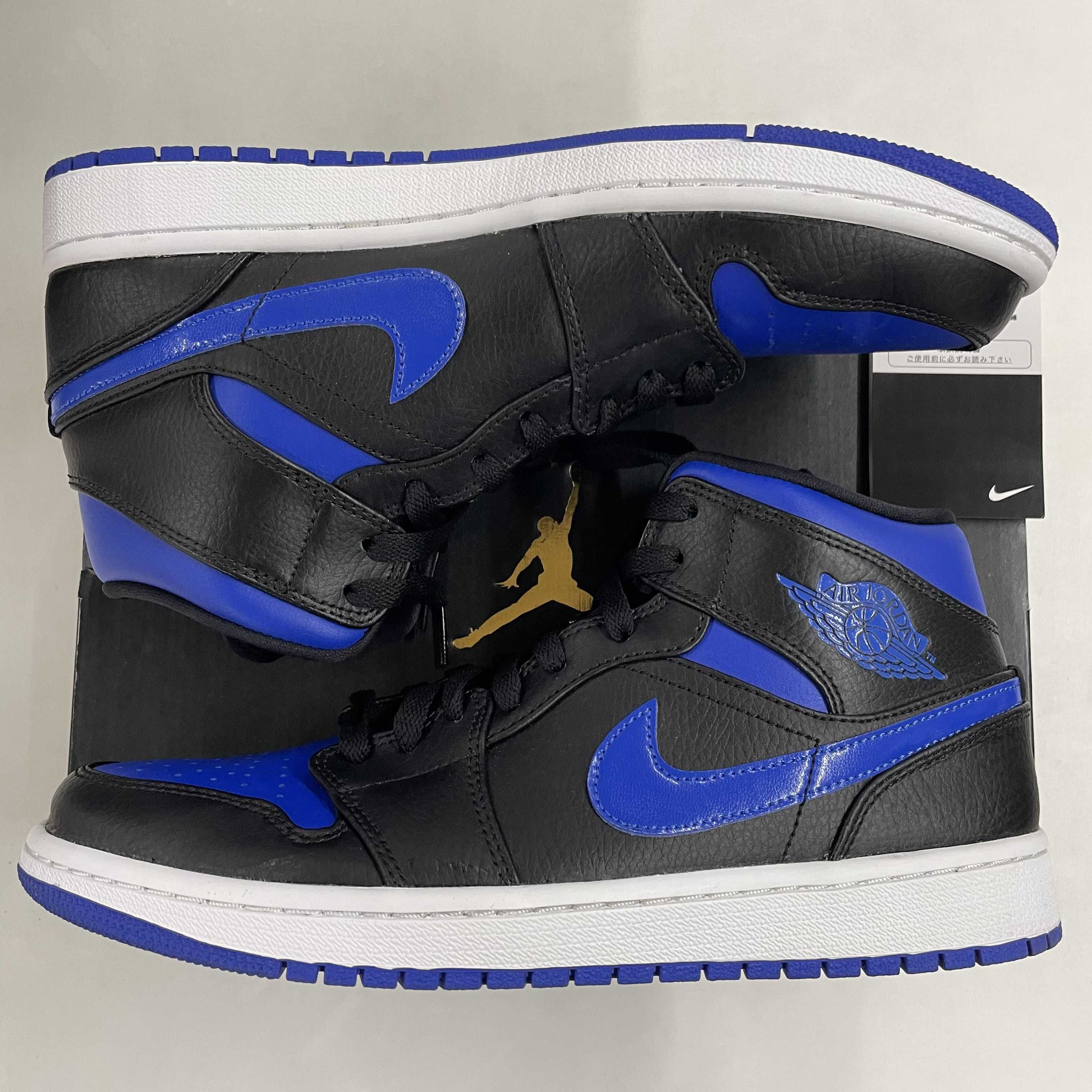 NIKE AIR JORDAN 1 MID "BLACK/BLUE"