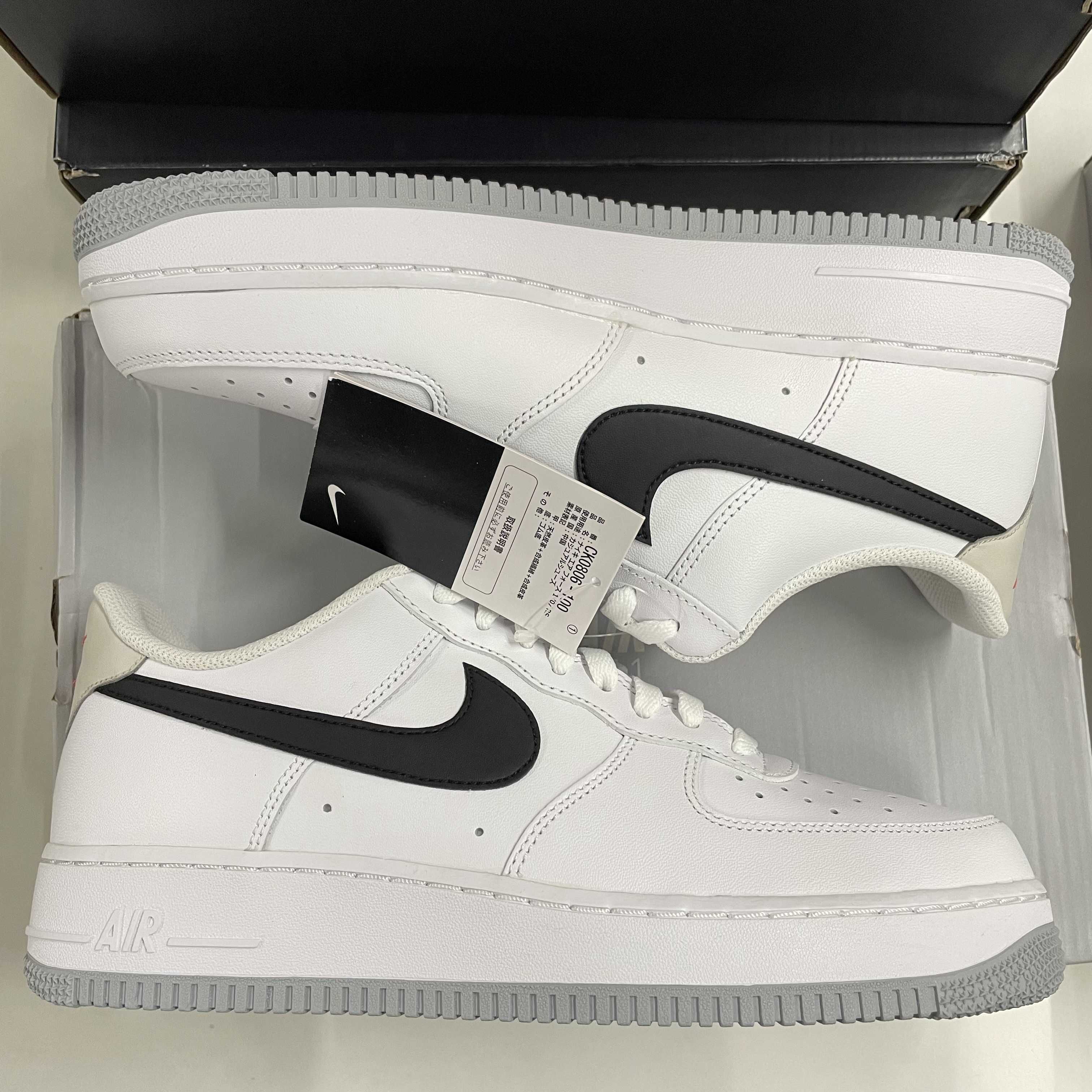 Nike Air Force 1 Low '07 RS "White/Black/Light Bone/Ember Glow"