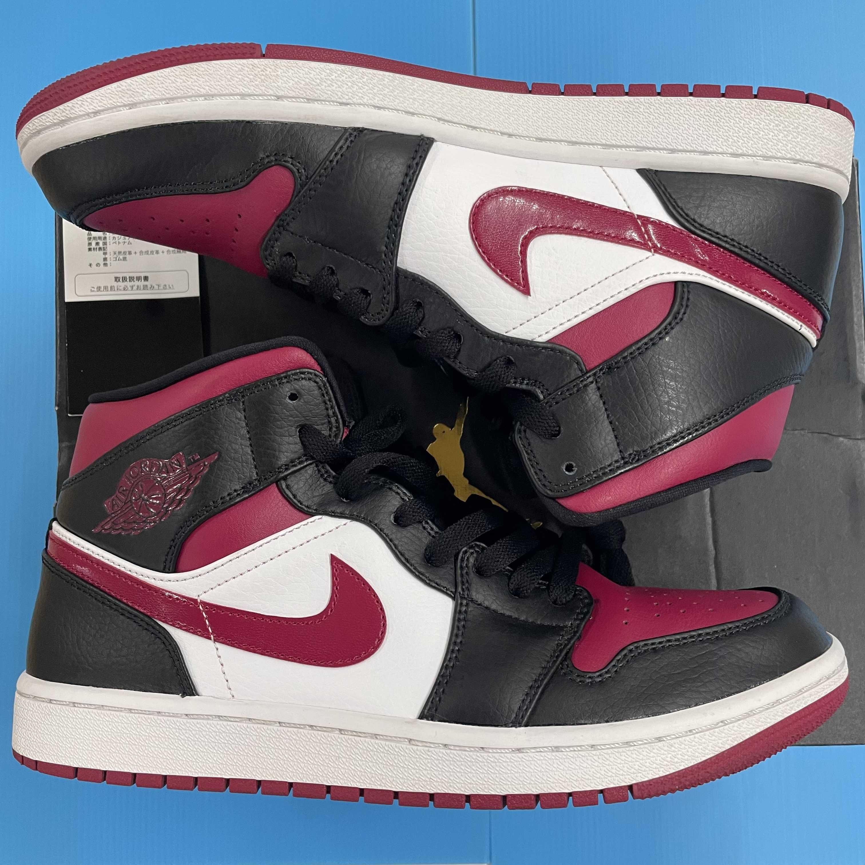 NIKE AIR JORDAN 1 MID "BLACK/RED/WHITE"