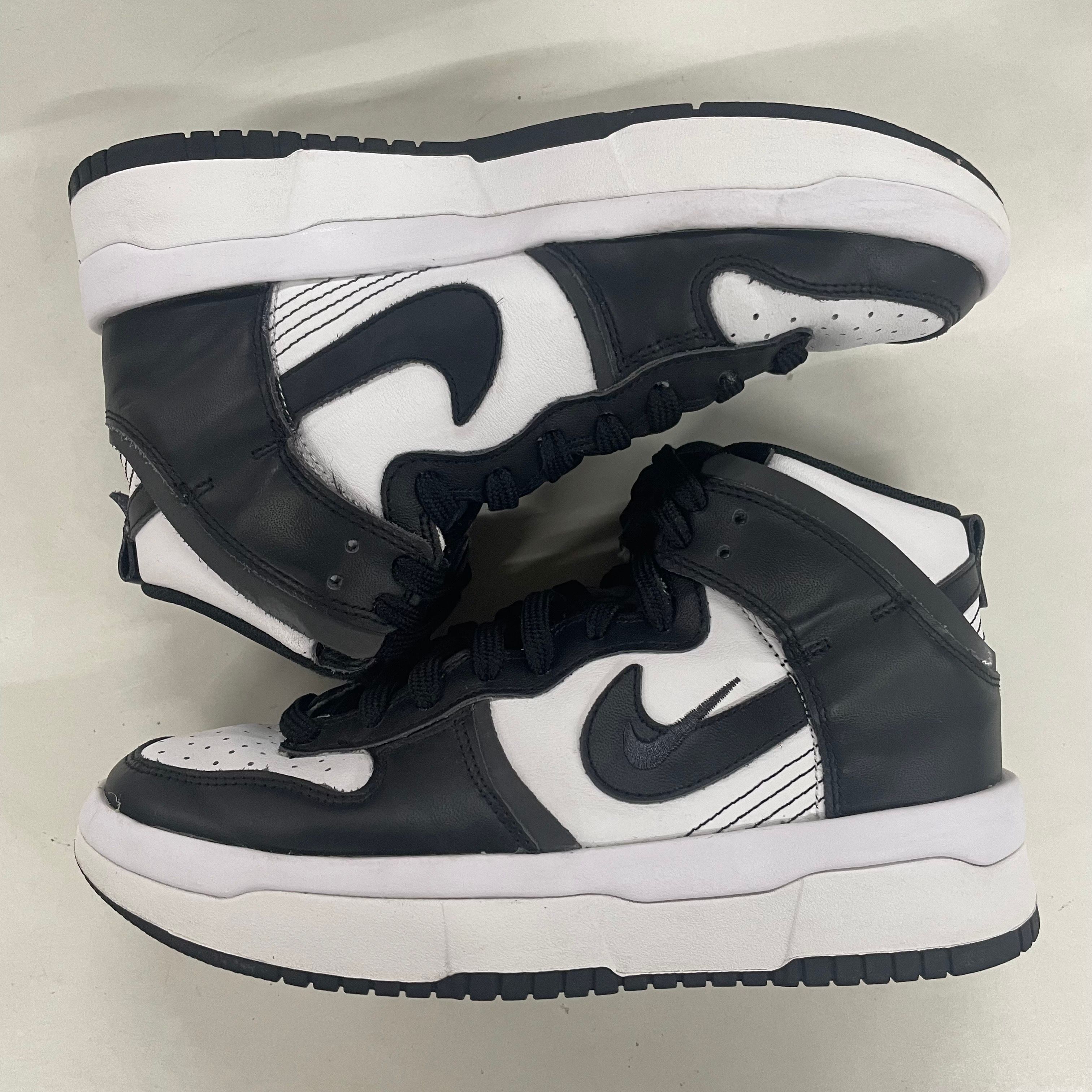 NIKE Women's DUNK HIGH UP "WHITE/BLACK"
