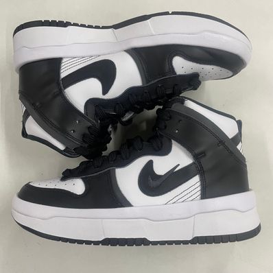 NIKE Women's DUNK HIGH UP "WHITE/BLACK"