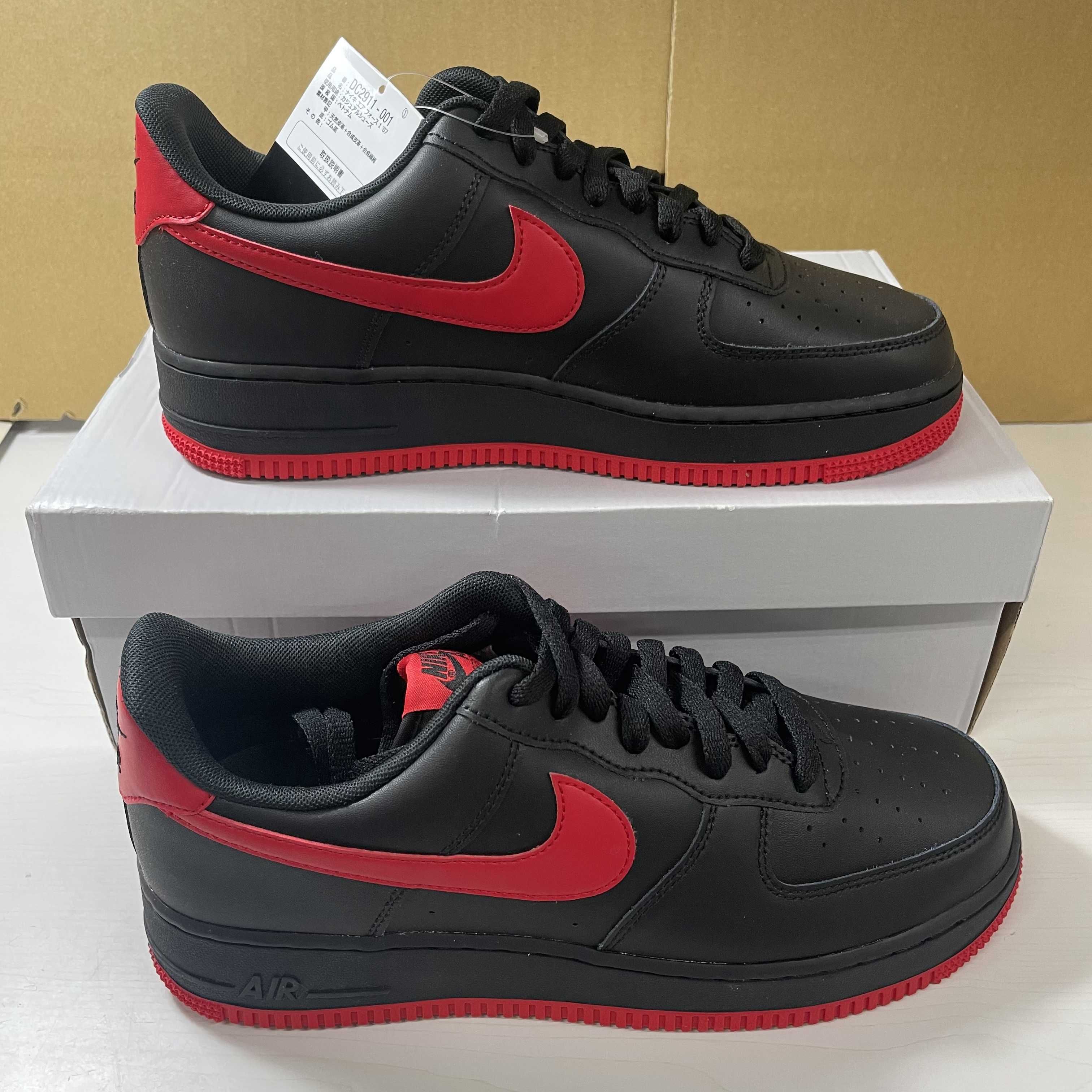 Nike Air Force 1 Low "Black/Red"