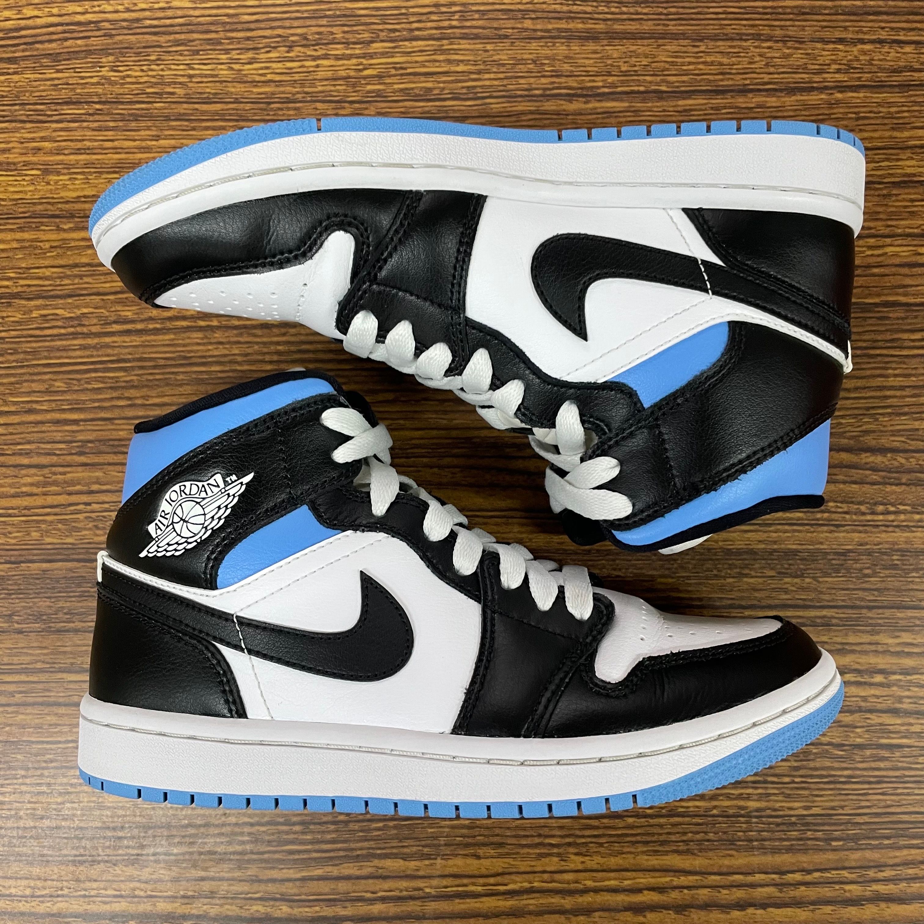 Nike Women's Air Jordan 1 Mid "Black/University Blue"