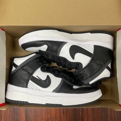 NIKE Women's DUNK HIGH UP "WHITE/BLACK"