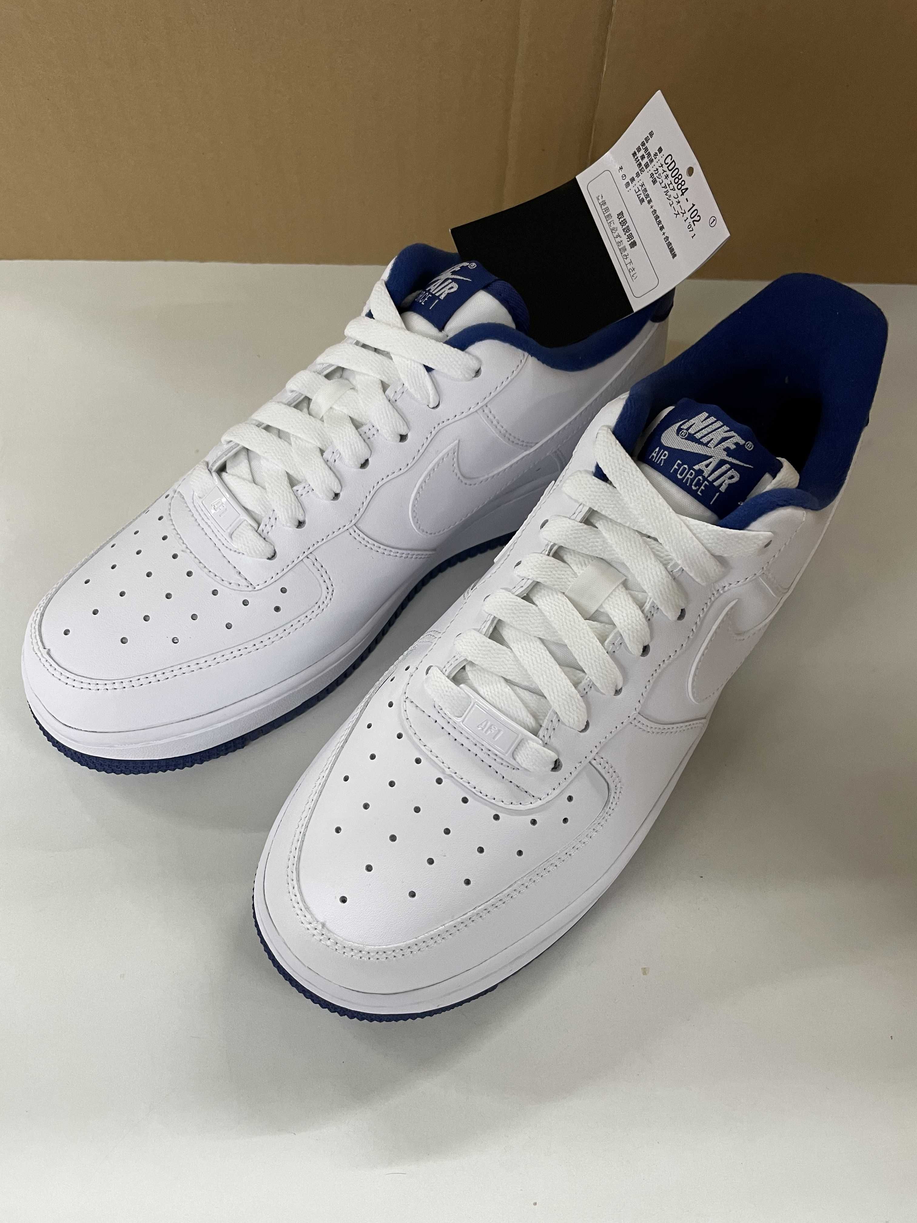 NIKE AIR FORCE 1 LOW "WHITE DEEP ROYAL BLUE"