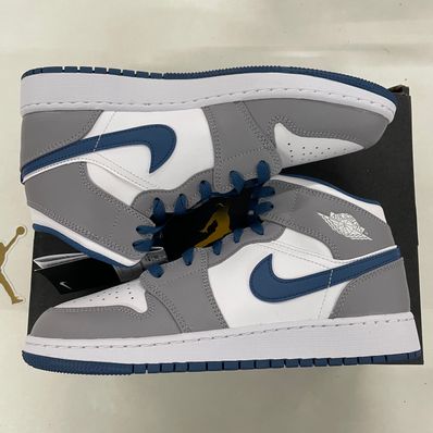 Nike GS Air Jordan 1 Mid "True Blue"