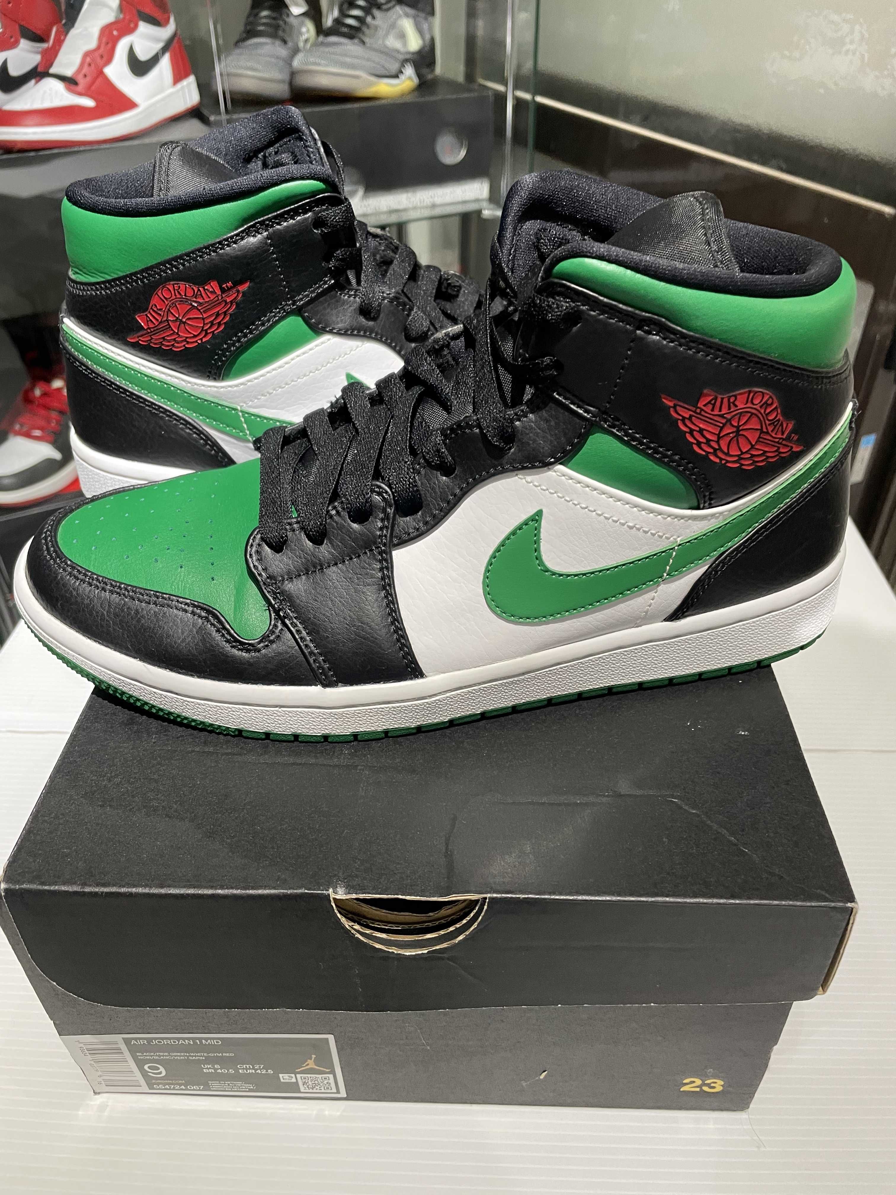 NIKE AIR JORDAN 1 MID "PINE GREEN"