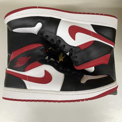 Nike Air Jordan 1 Mid "White/Gym Red Black"