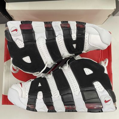 NIKE AIR MORE UPTEMPO "WHITE/BLACK/UNIVERSITY RED"(2020)