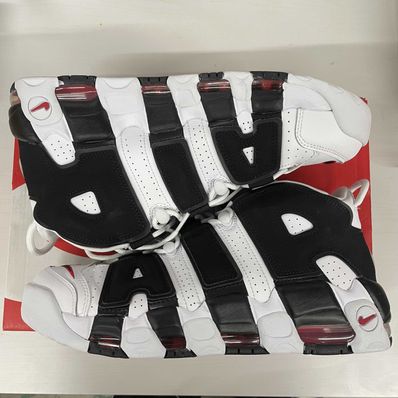NIKE AIR MORE UPTEMPO "WHITE/BLACK/UNIVERSITY RED"(2020)