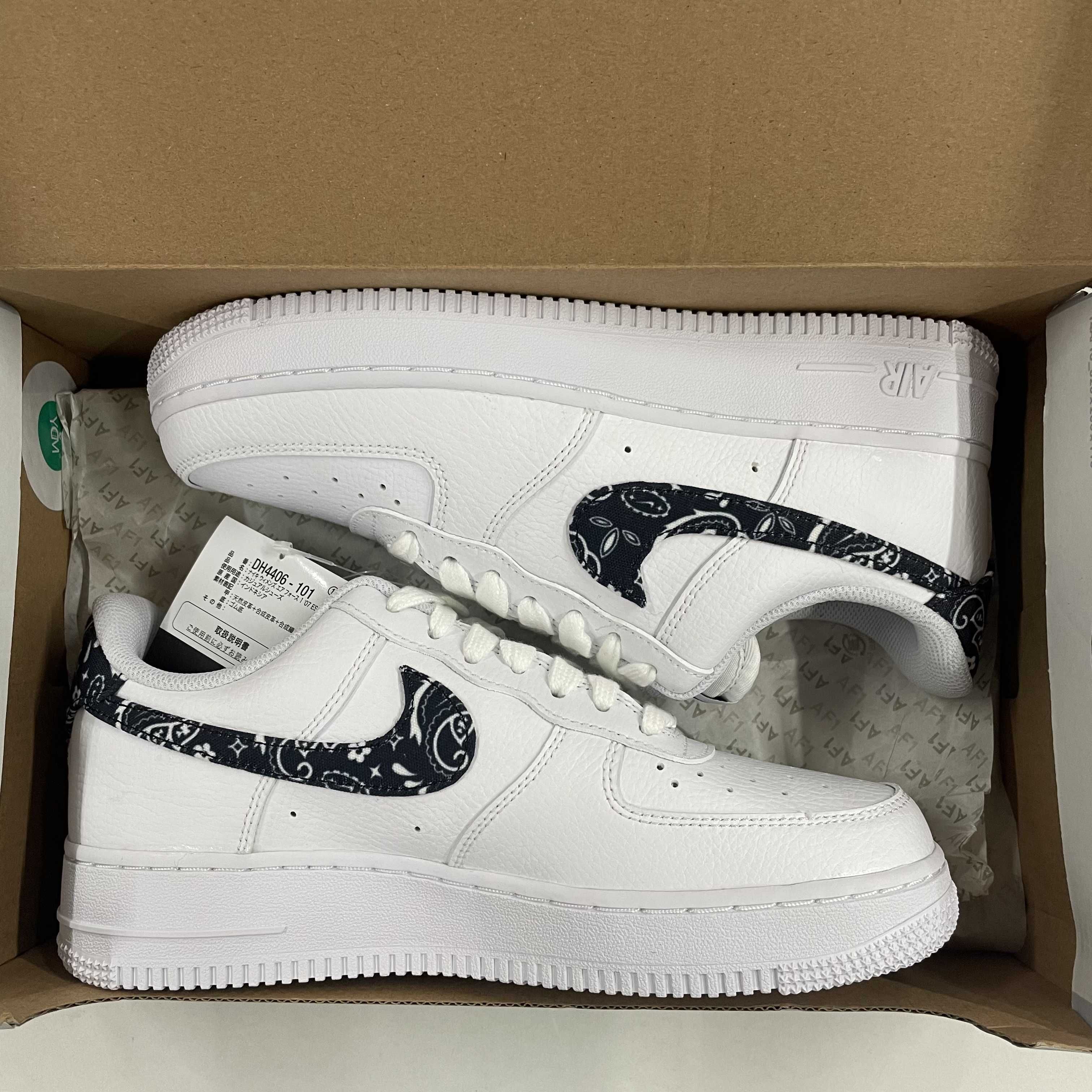 Nike Women's Air Force 1 Low '07 Essential "Black Paisley"