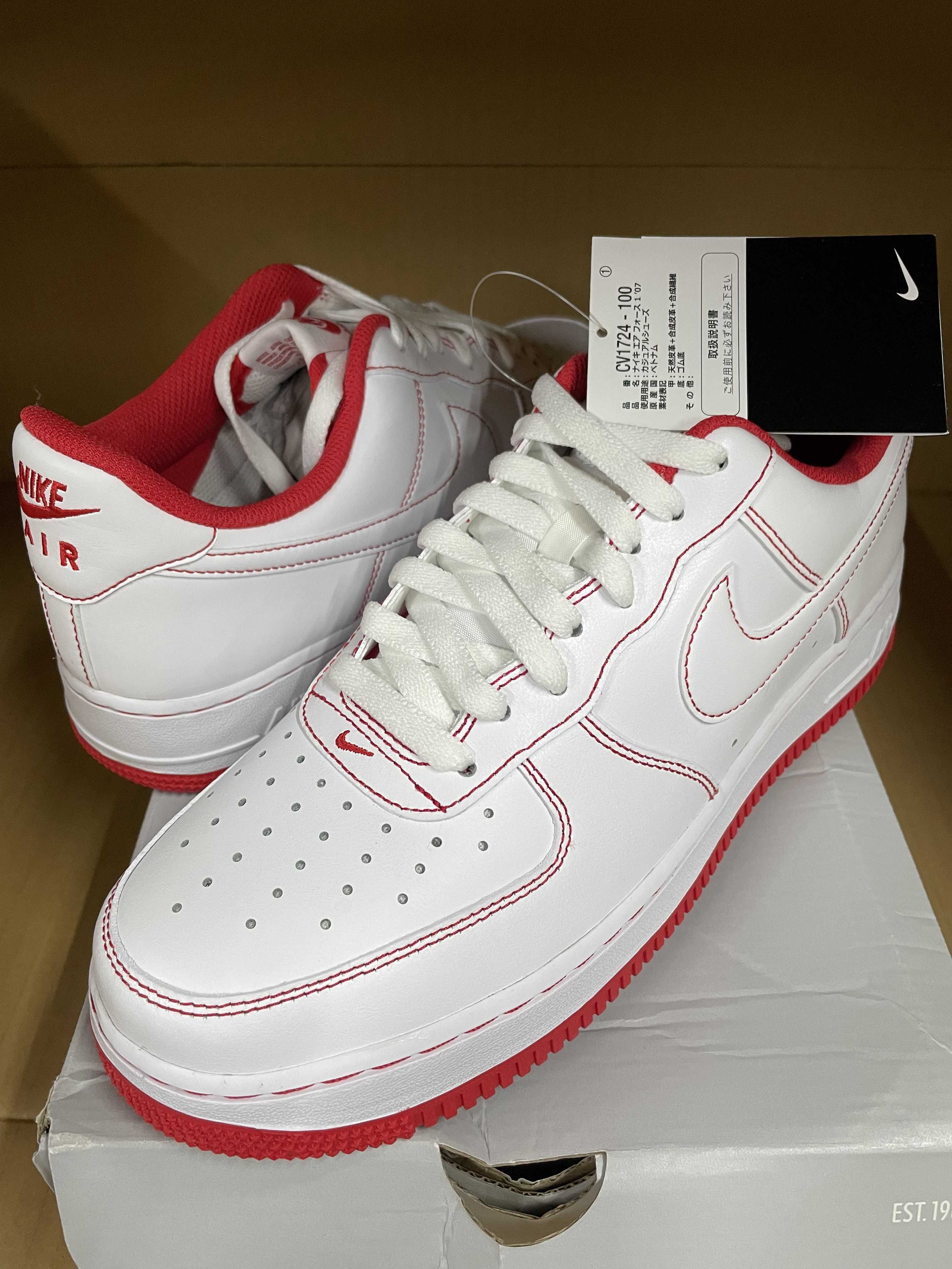 Nike Air Force 1 Low '07 Stitch "Radiant Red"