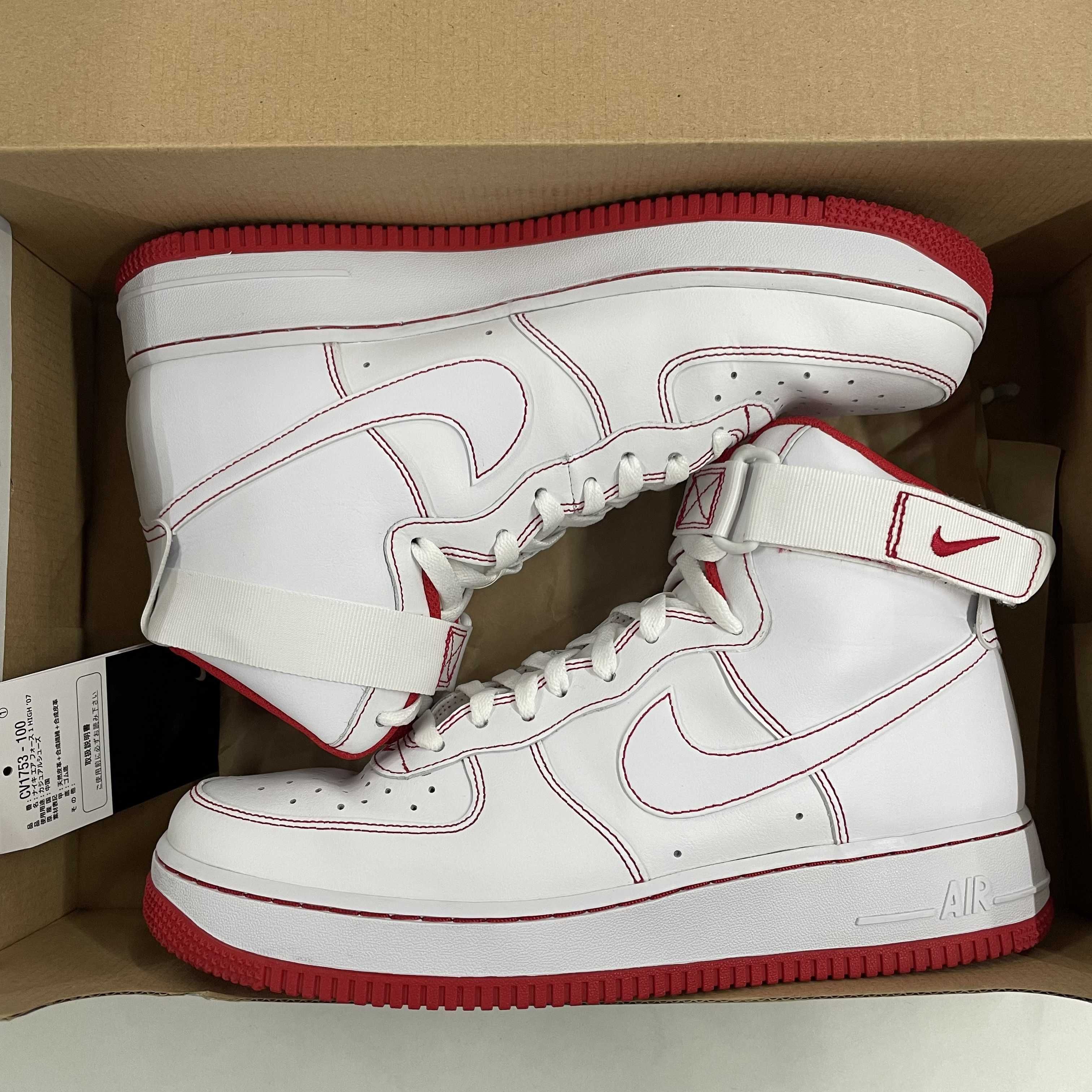 Nike Air Force 1 High '07 "White University Red"