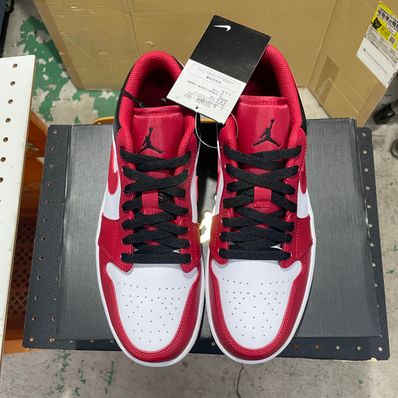 Nike Air Jordan 1 Low "White/Gym Red/Black"