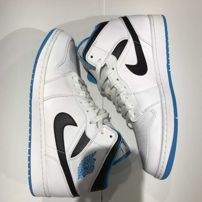 Nike Air Jordan 1 Mid "White/Laser blue"