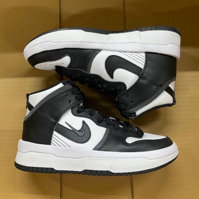 NIKE Women's DUNK HIGH UP "WHITE/BLACK"