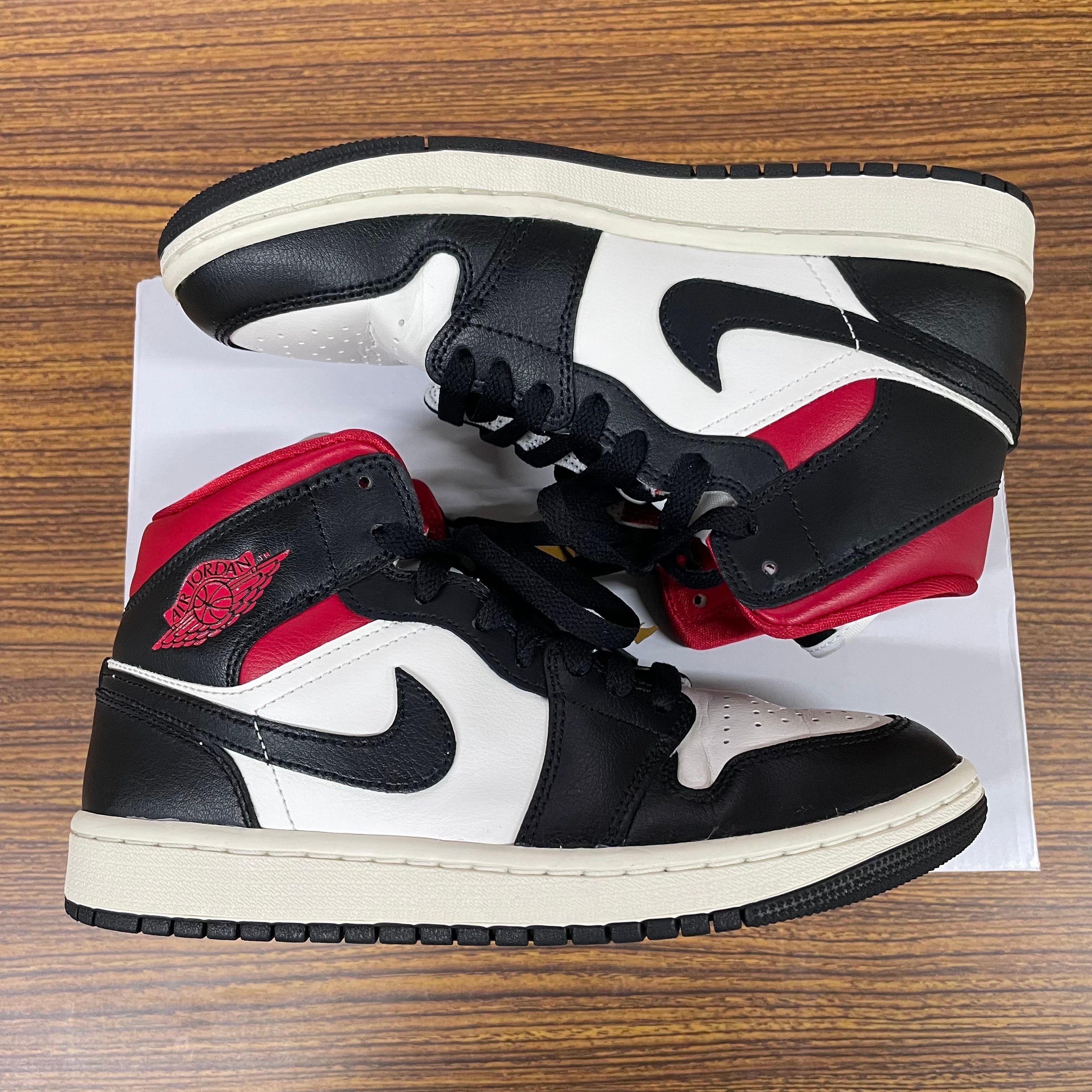 Nike Women's Air Jordan 1 Mid "Black/Gym Red"