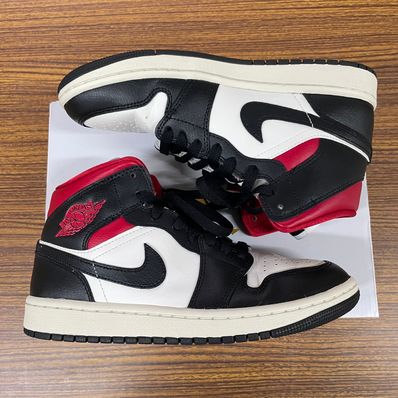 Nike Women's Air Jordan 1 Mid "Black/Gym Red"