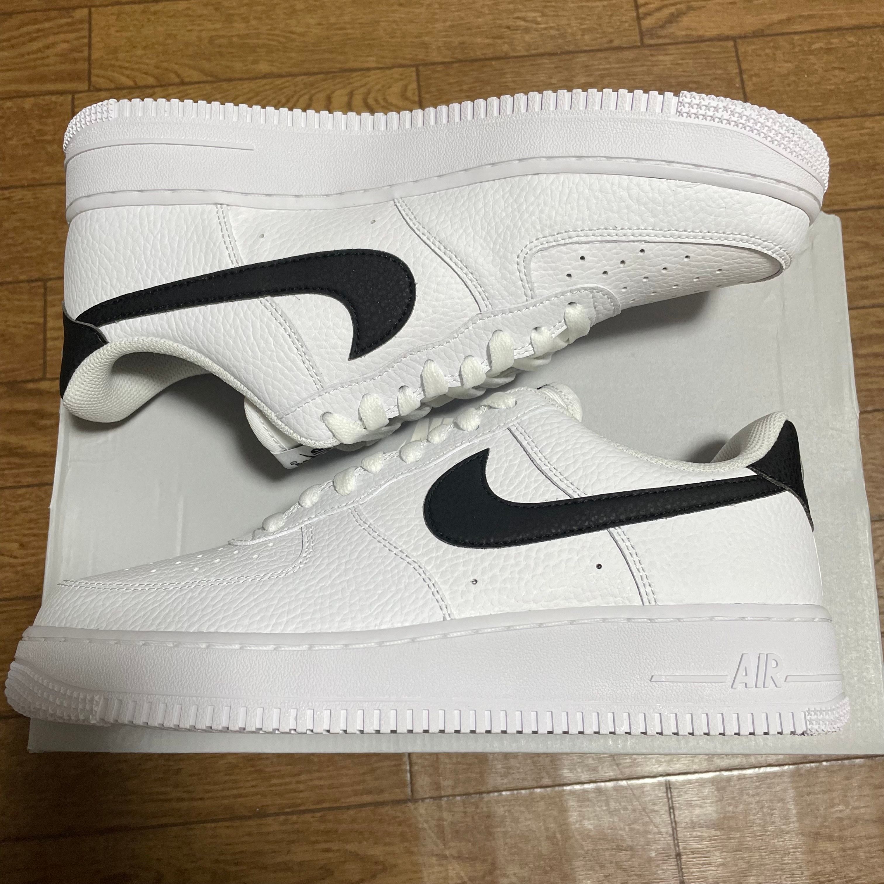 Nike Air Force 1 Low '07 "White Black Pebbled Leather"
