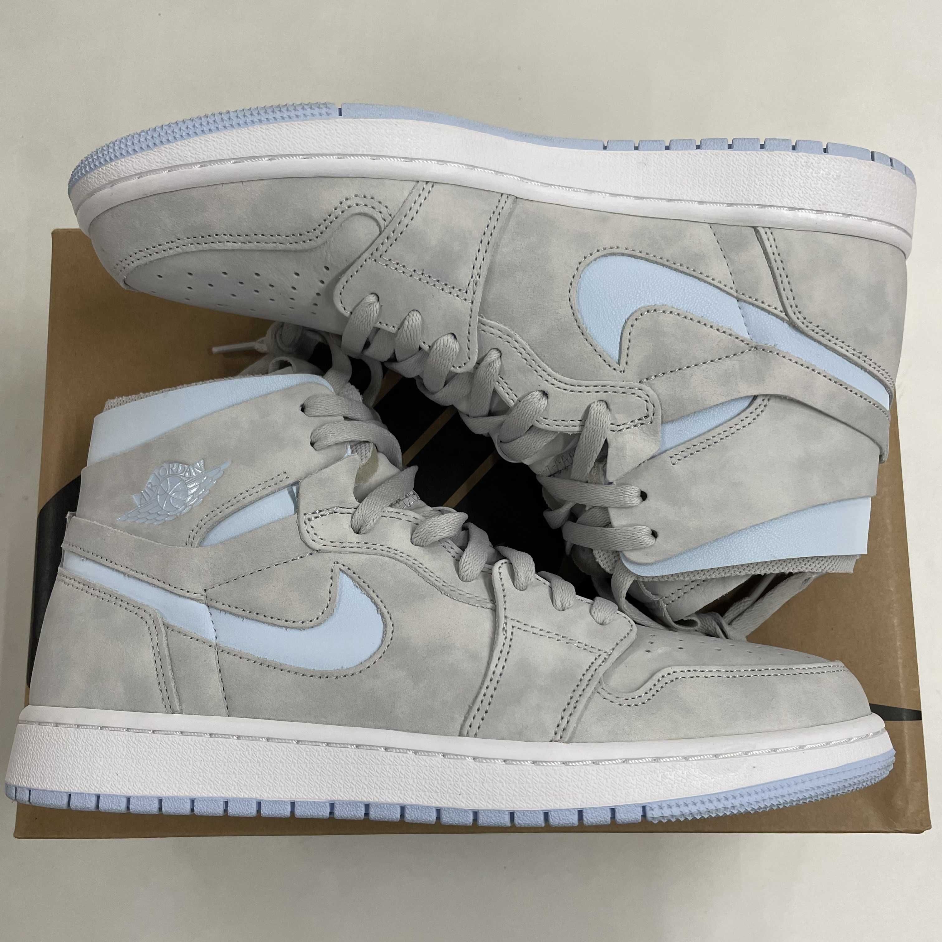 Nike Women's Air Jordan 1 High Zoom Air Comfort "Grey Fog/White/Celestine Blue"
