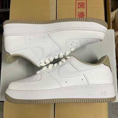 Nike Air Force 1 Low '07 "White/Khaki/White"
