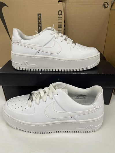 Nike Women's Air Force Sage Low "Triple White"