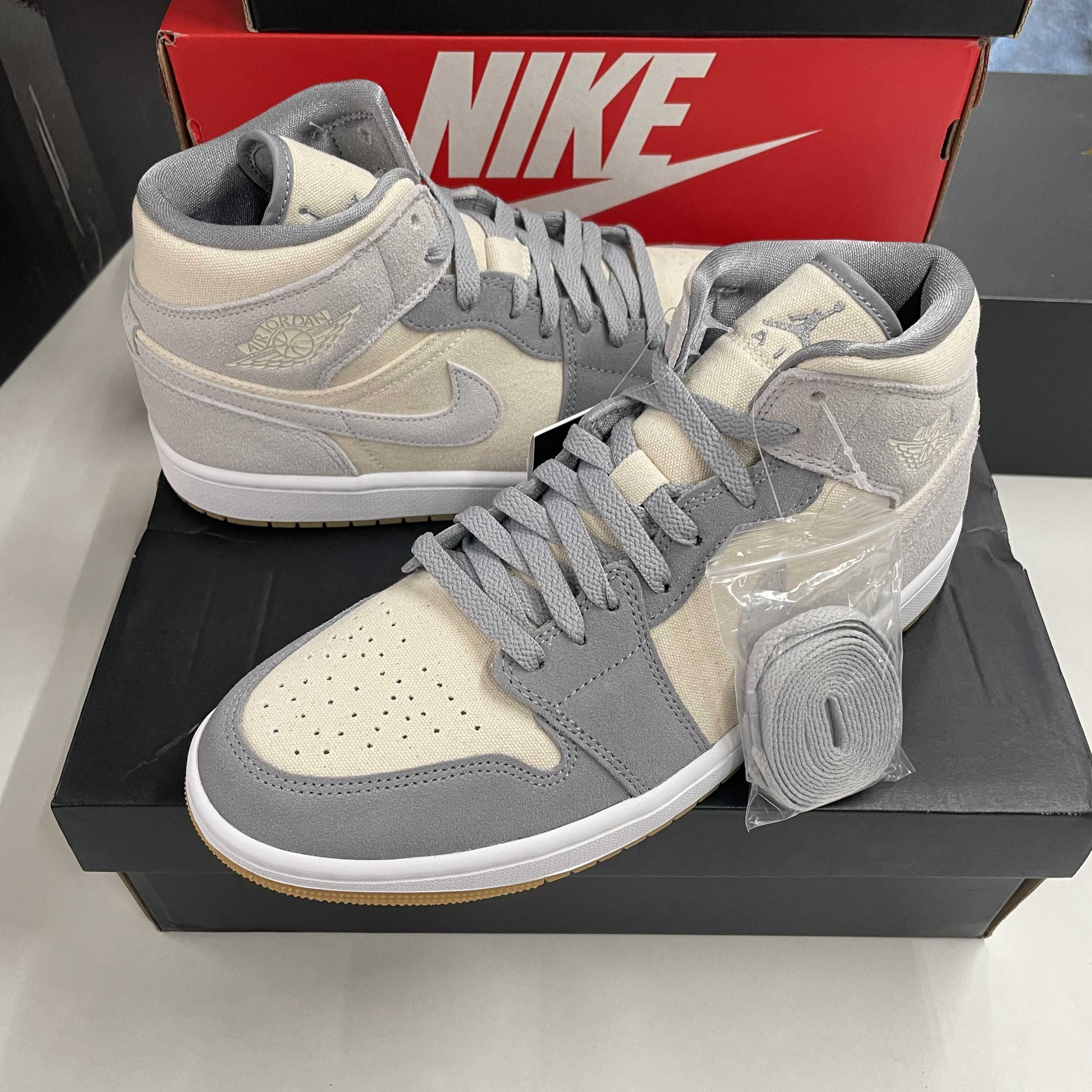 Nike Air Jordan 1 Mid SE "Coconut Milk/Particle Grey"